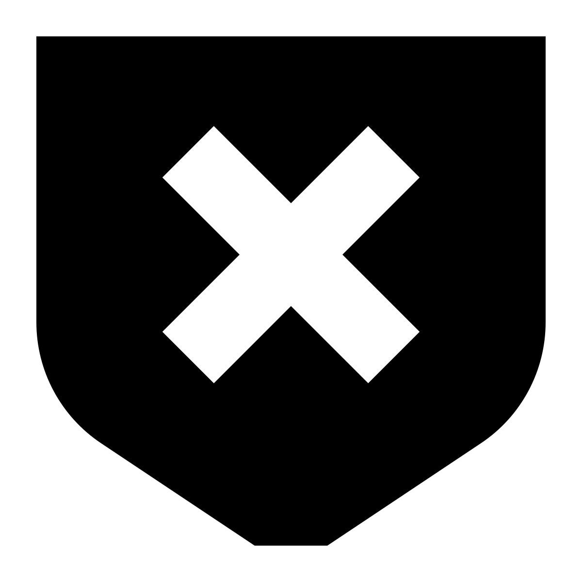 tiny glyph style シールドを削除 icon