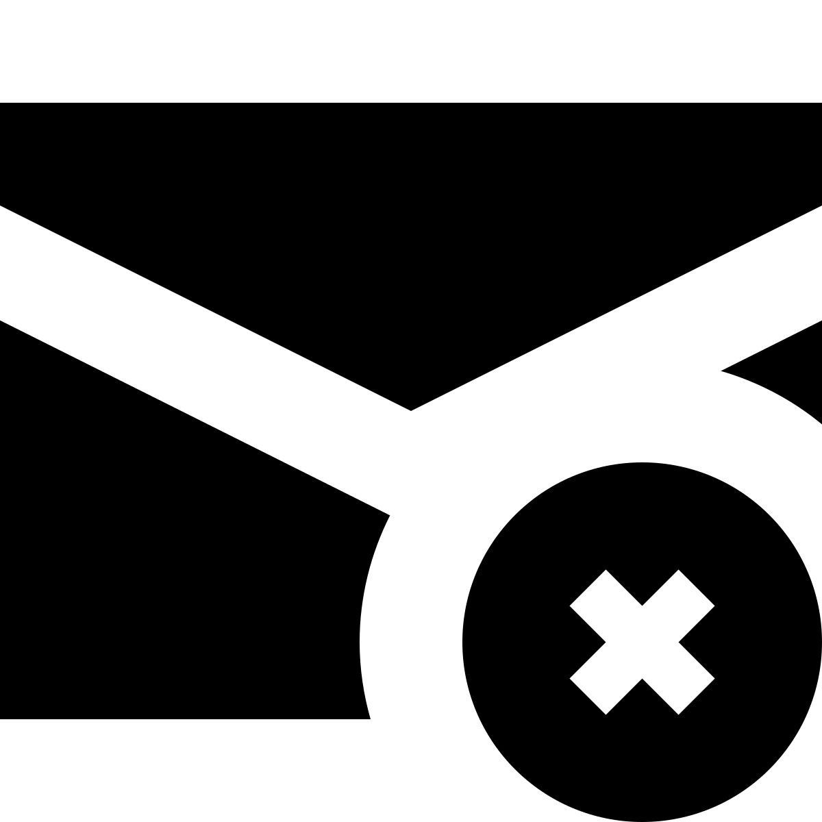 tiny glyph style 삭제 된 메시지 icon