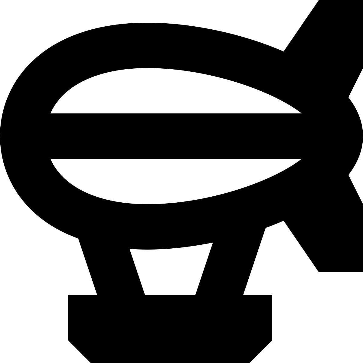 tiny glyph style dirigible icon