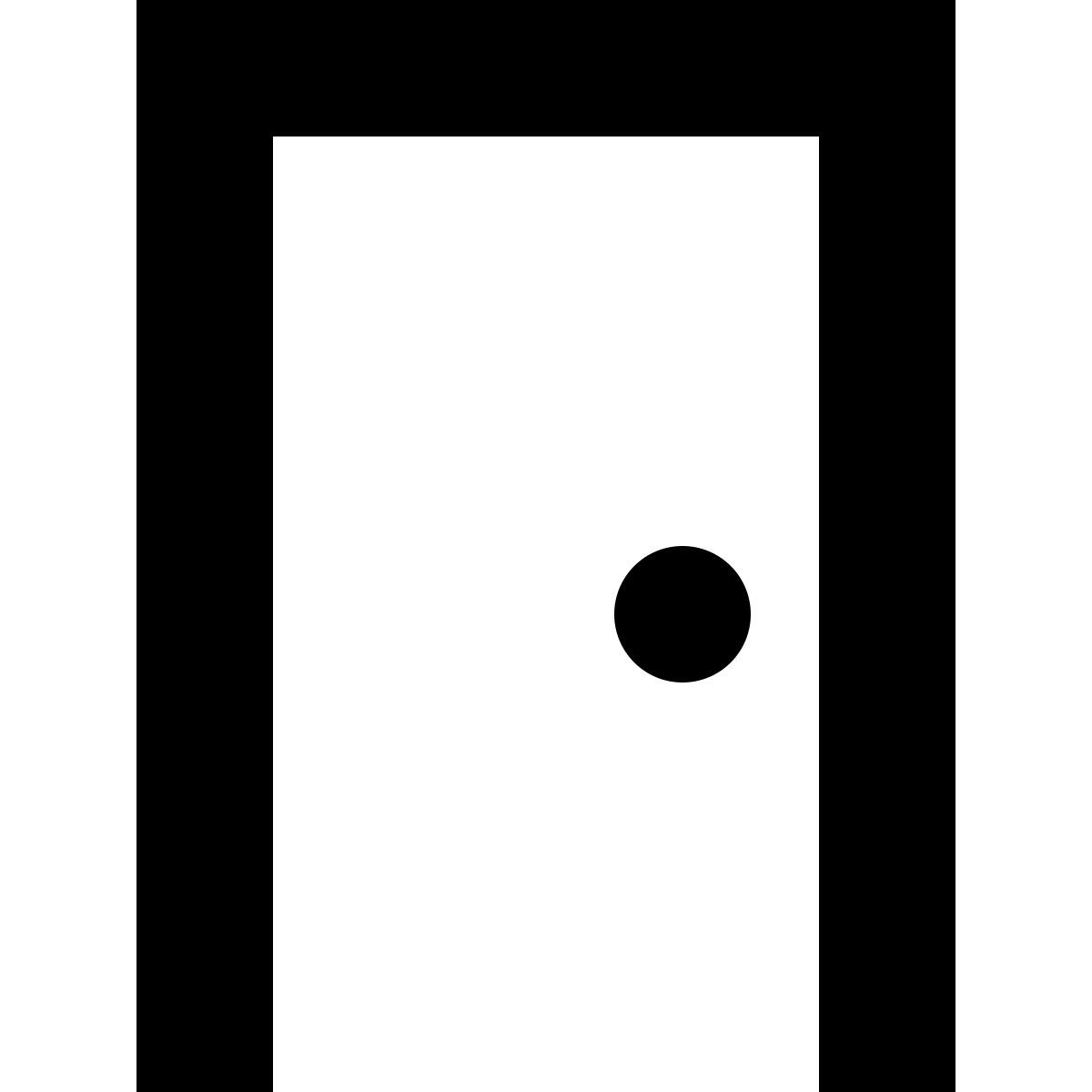 tiny glyph style door icon