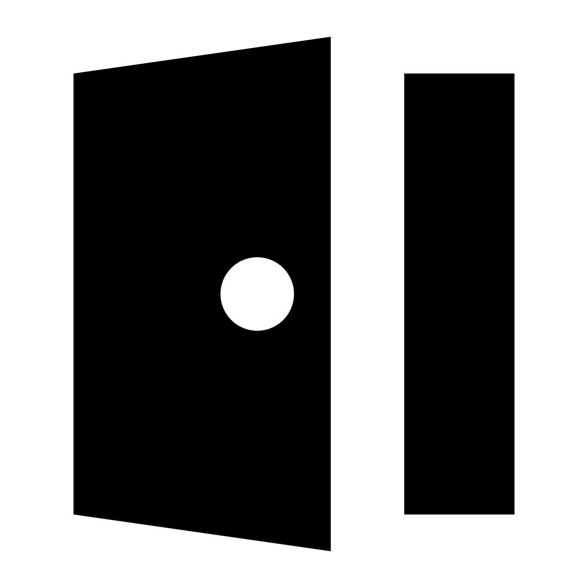 tiny glyph style 门开了 icon
