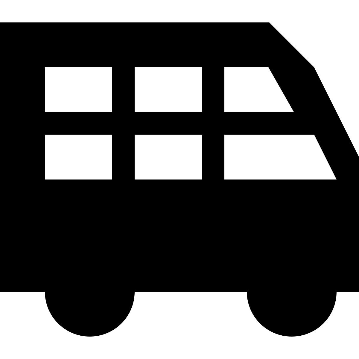 icône bus à deux étages tiny glyph style