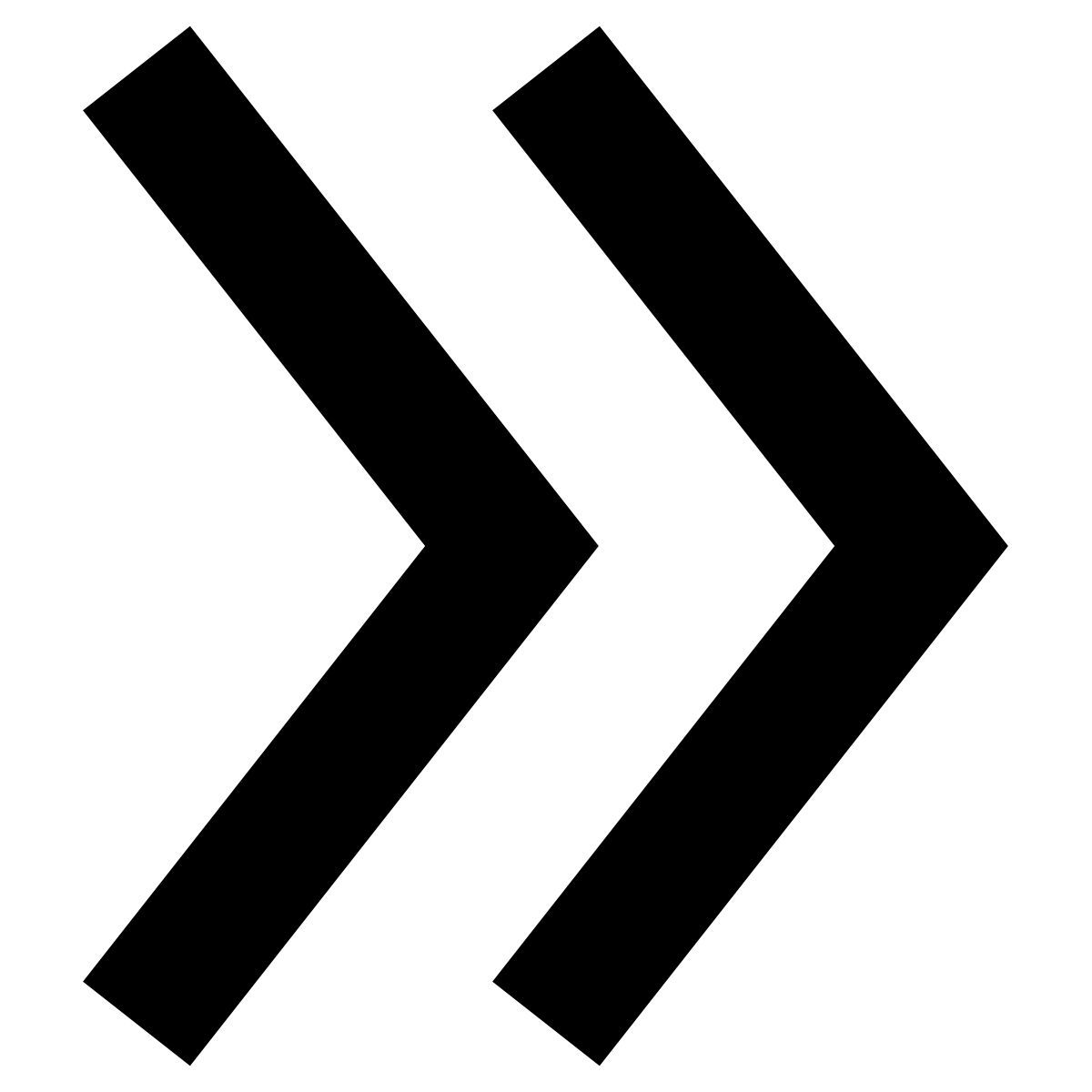 tiny glyph style 두 번 오른쪽 icon