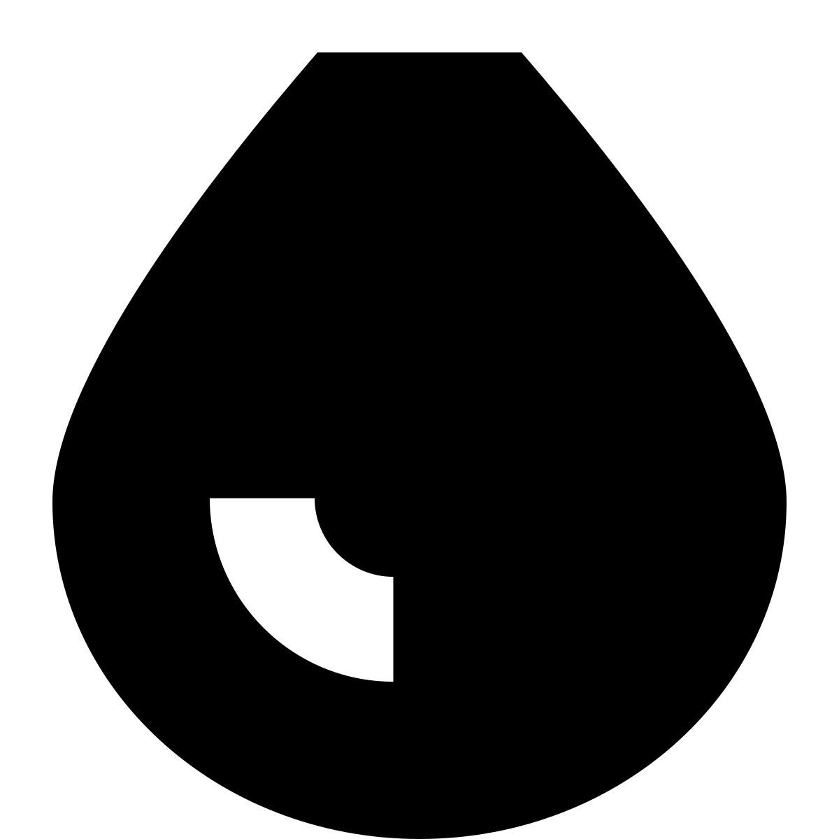 tiny glyph style goccia di sangue icon