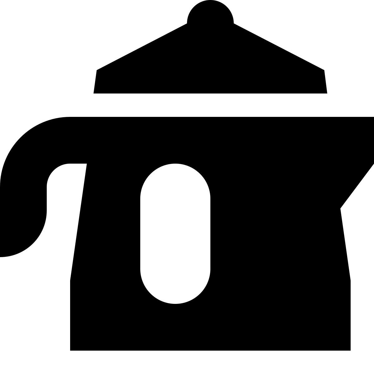 tiny glyph style bollitore elettrico icon