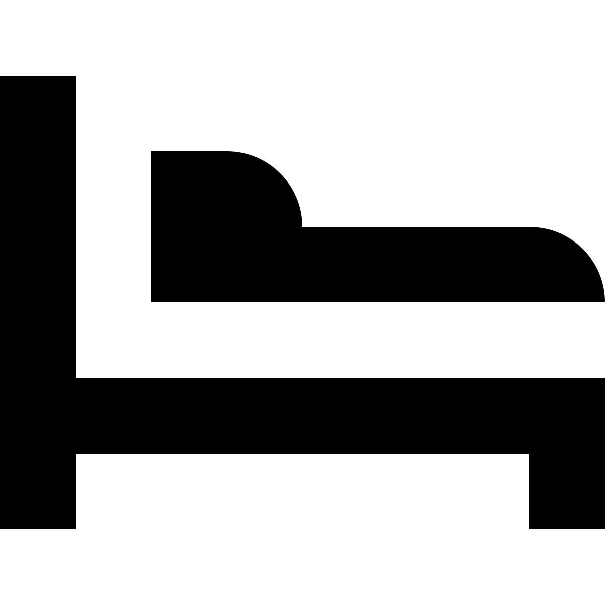 tiny glyph style cama vacía icon