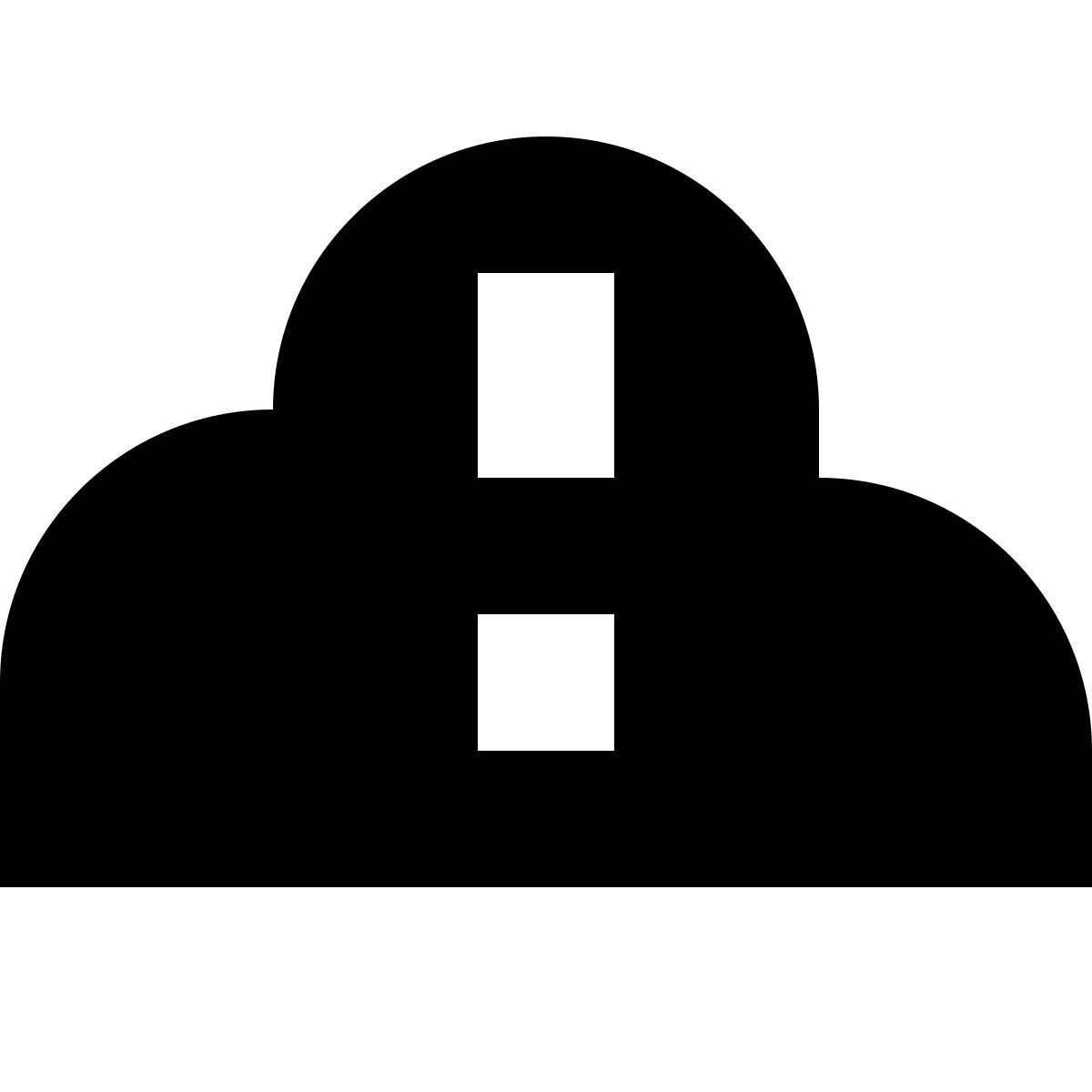 tiny glyph style nuvola errore icon