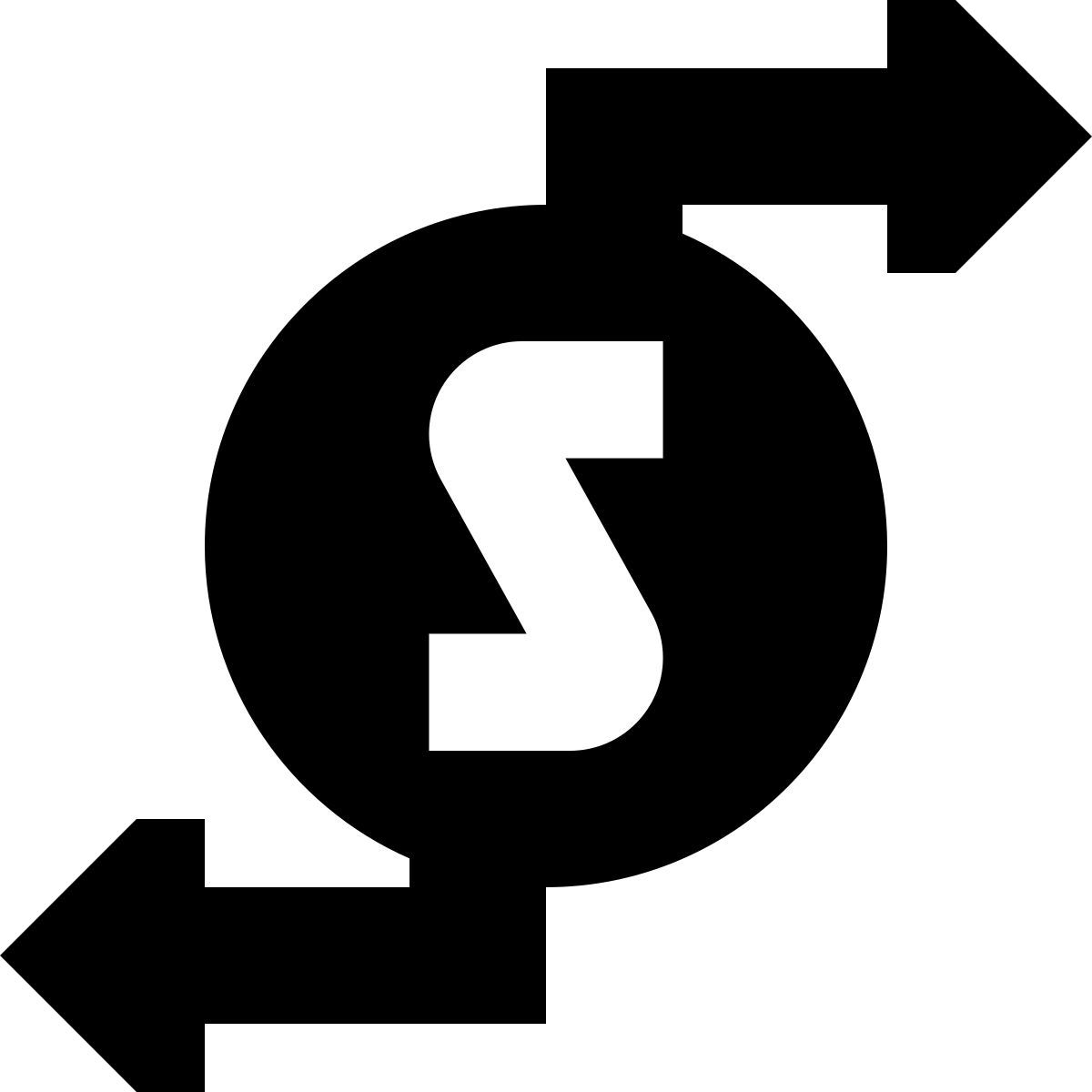 tiny glyph style 现金流 icon