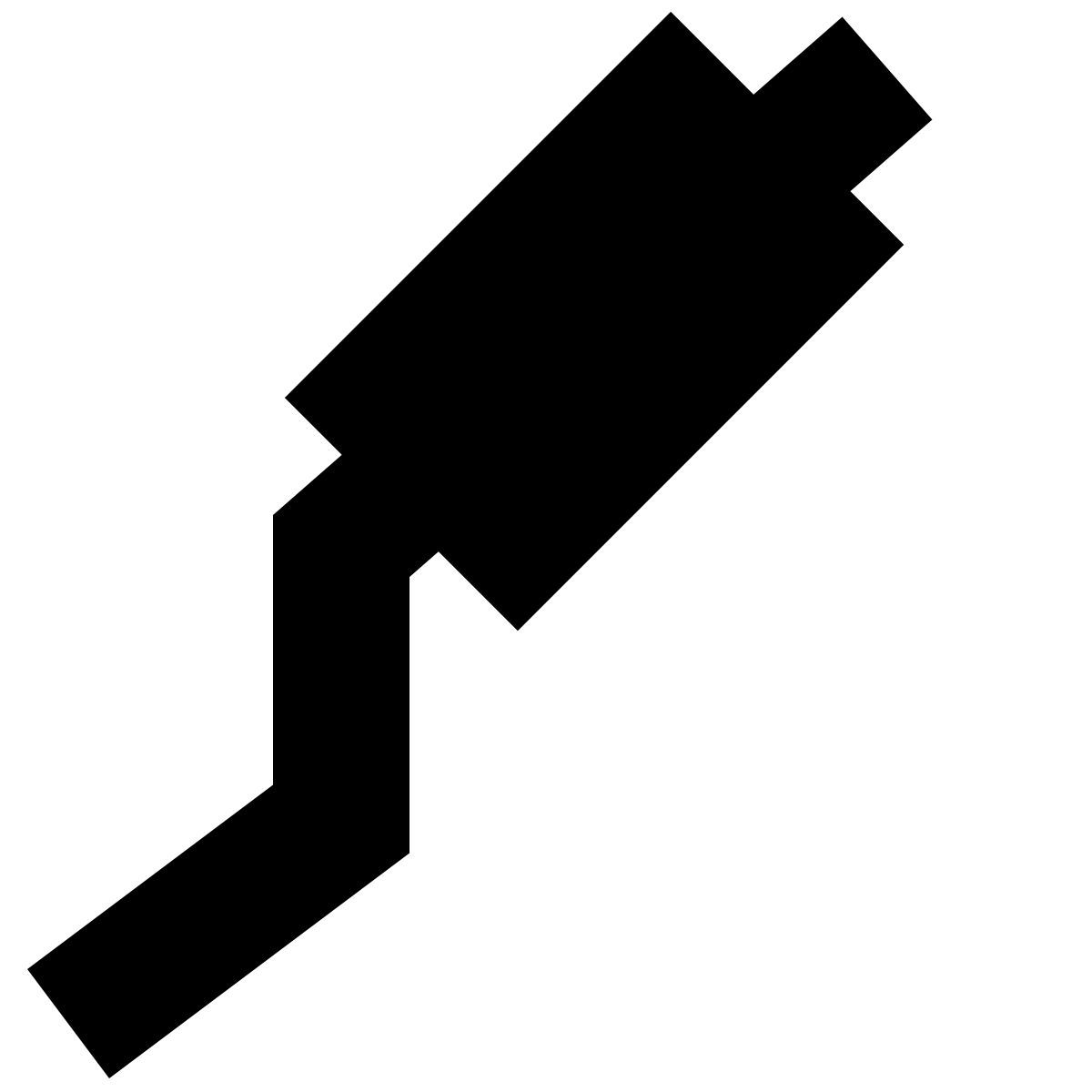 tiny glyph style auspuff icon