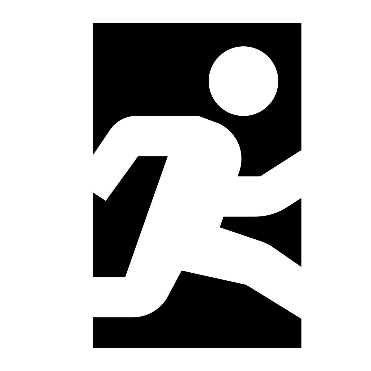 tiny glyph style señal de salida icon