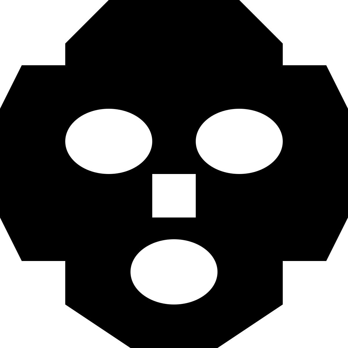 tiny glyph style 마스크 icon