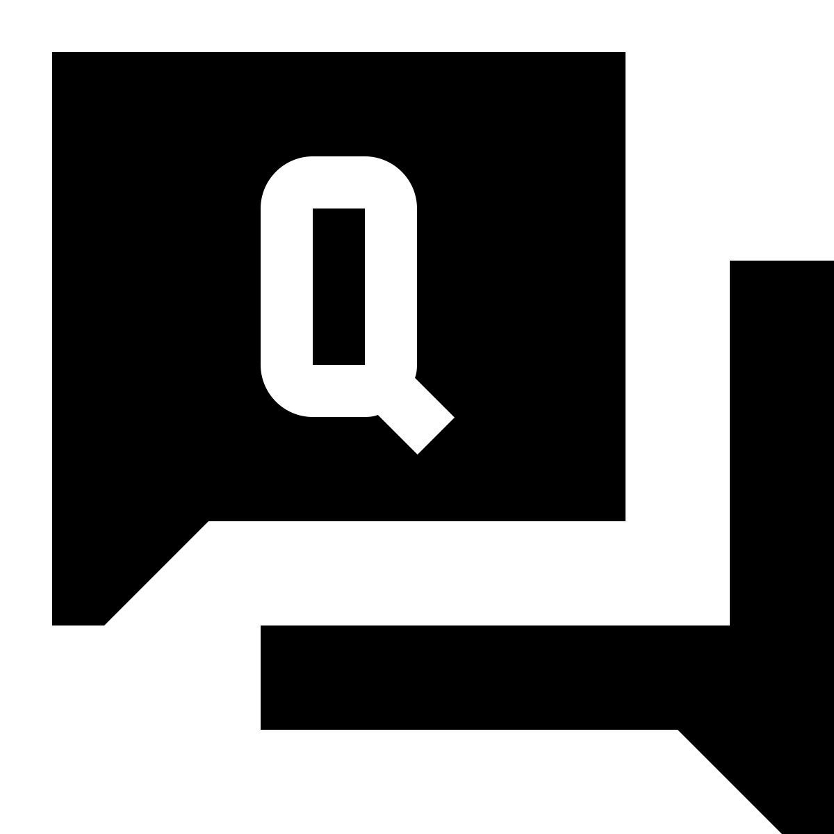 tiny glyph style faq icon
