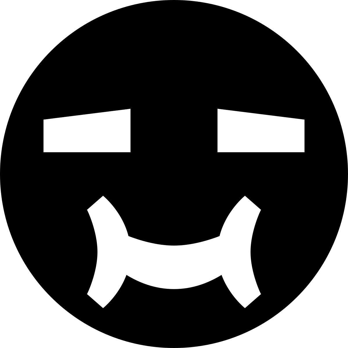 tiny glyph style fat emoji icon