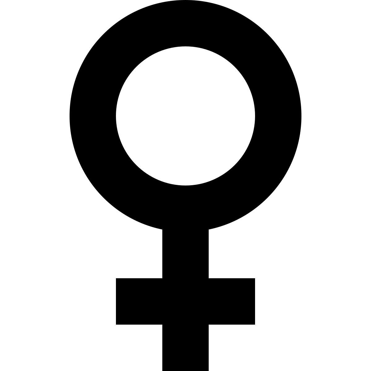 tiny glyph style femmina icon