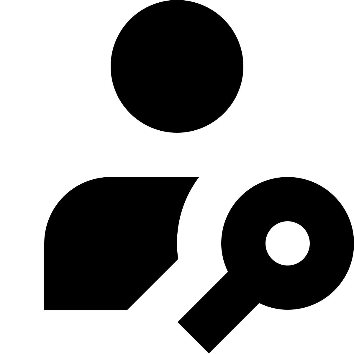tiny glyph style trouver l'utilisateur homme icon
