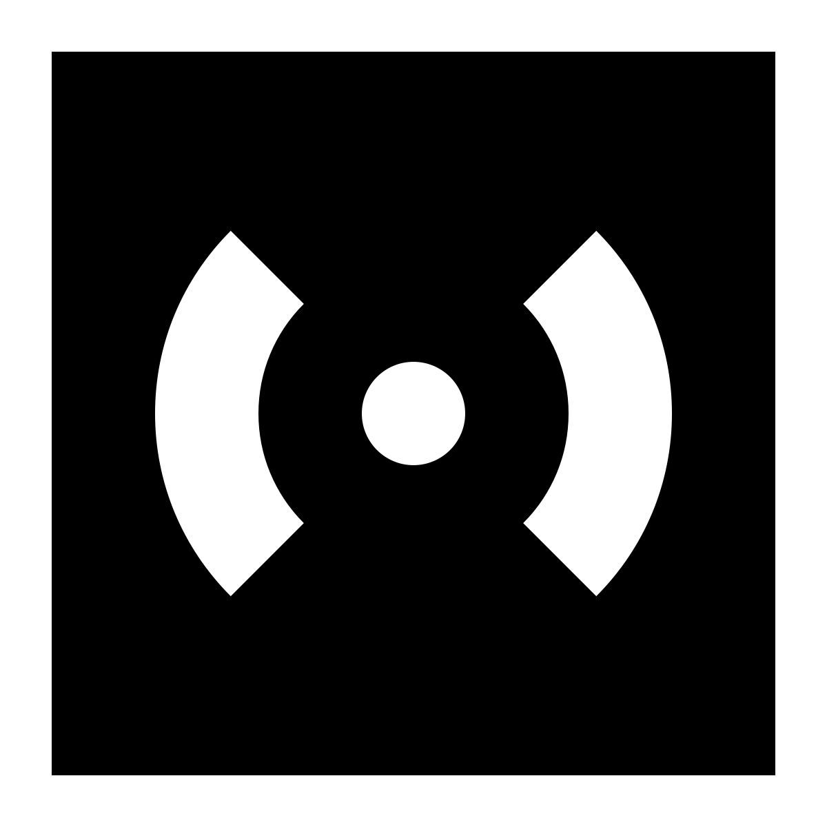 tiny glyph style 화재 감지기 icon