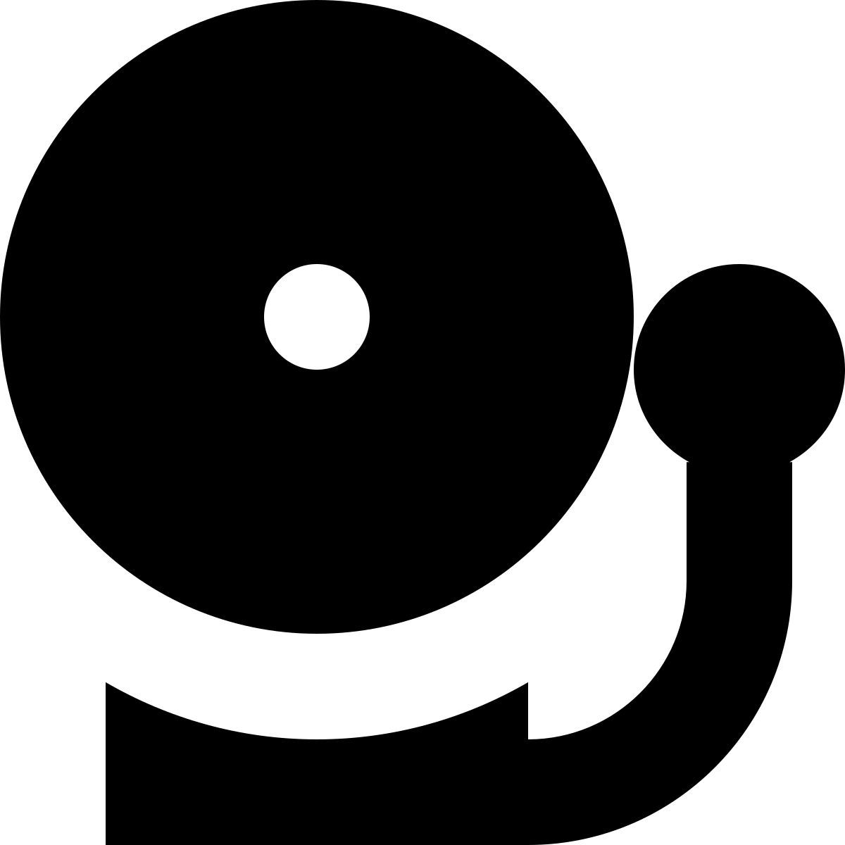 tiny glyph style fire alarm icon