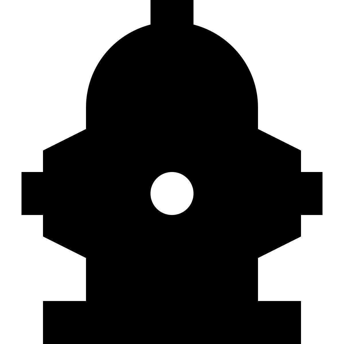 tiny glyph style hydrant icon