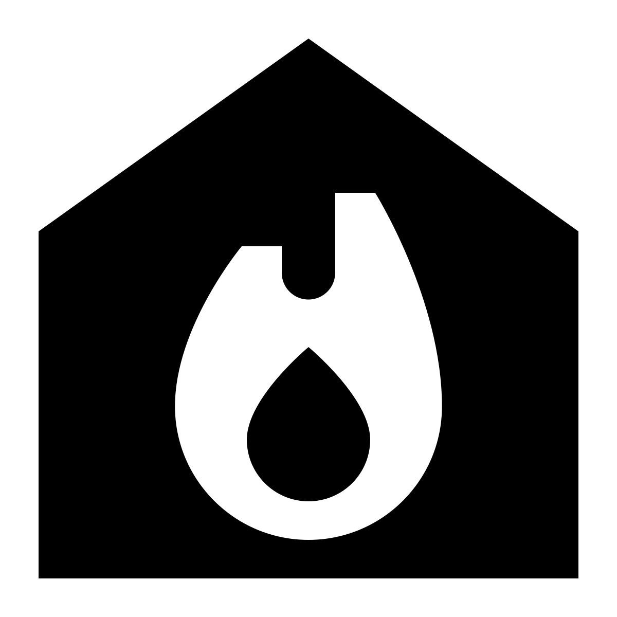 tiny glyph style caserne de pompiers icon
