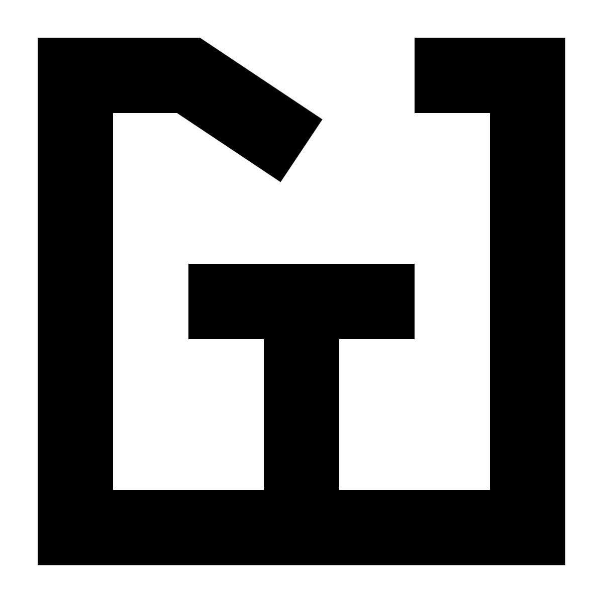 tiny glyph style 間取り icon