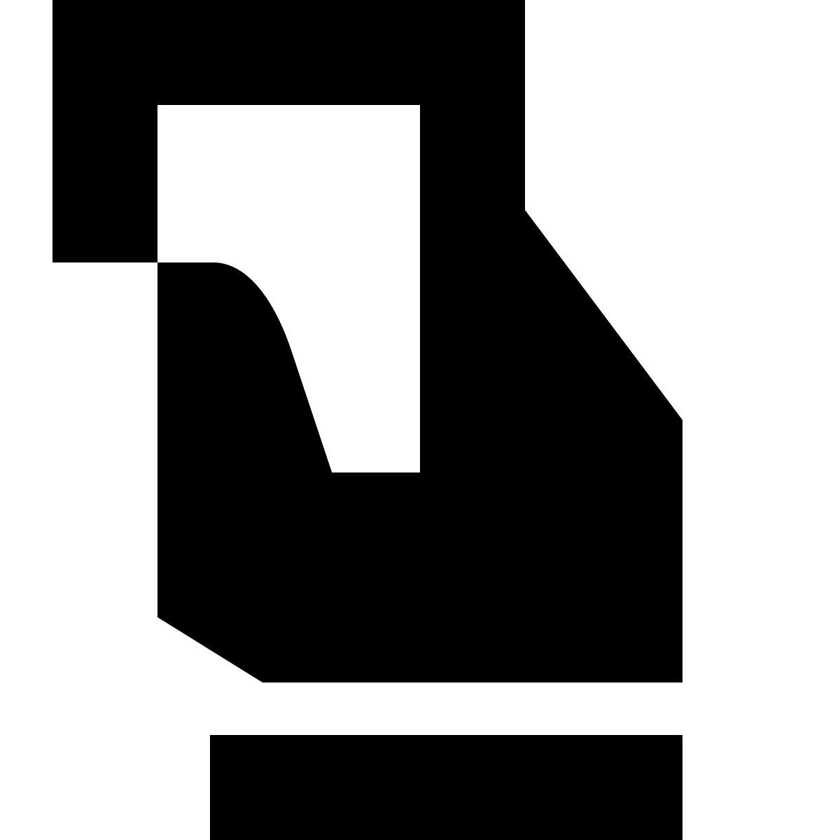 tiny glyph style foul icon