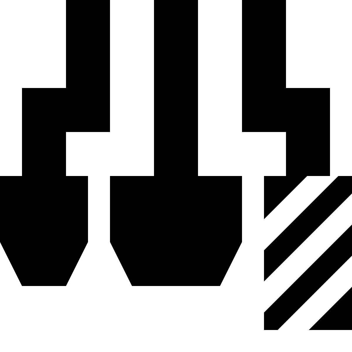 tiny glyph 风格 油门踏板 图标