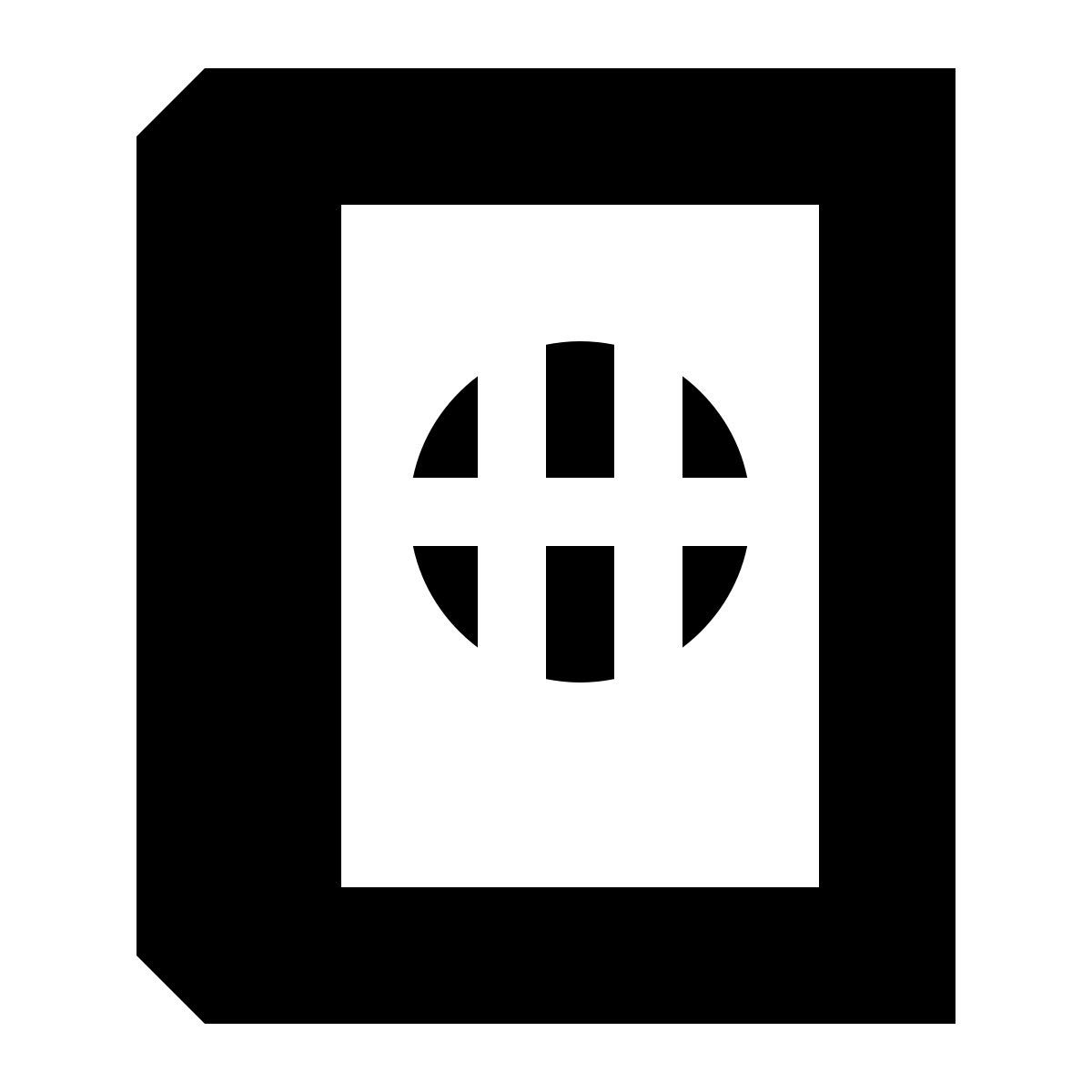 tiny glyph style libro de geografía icon