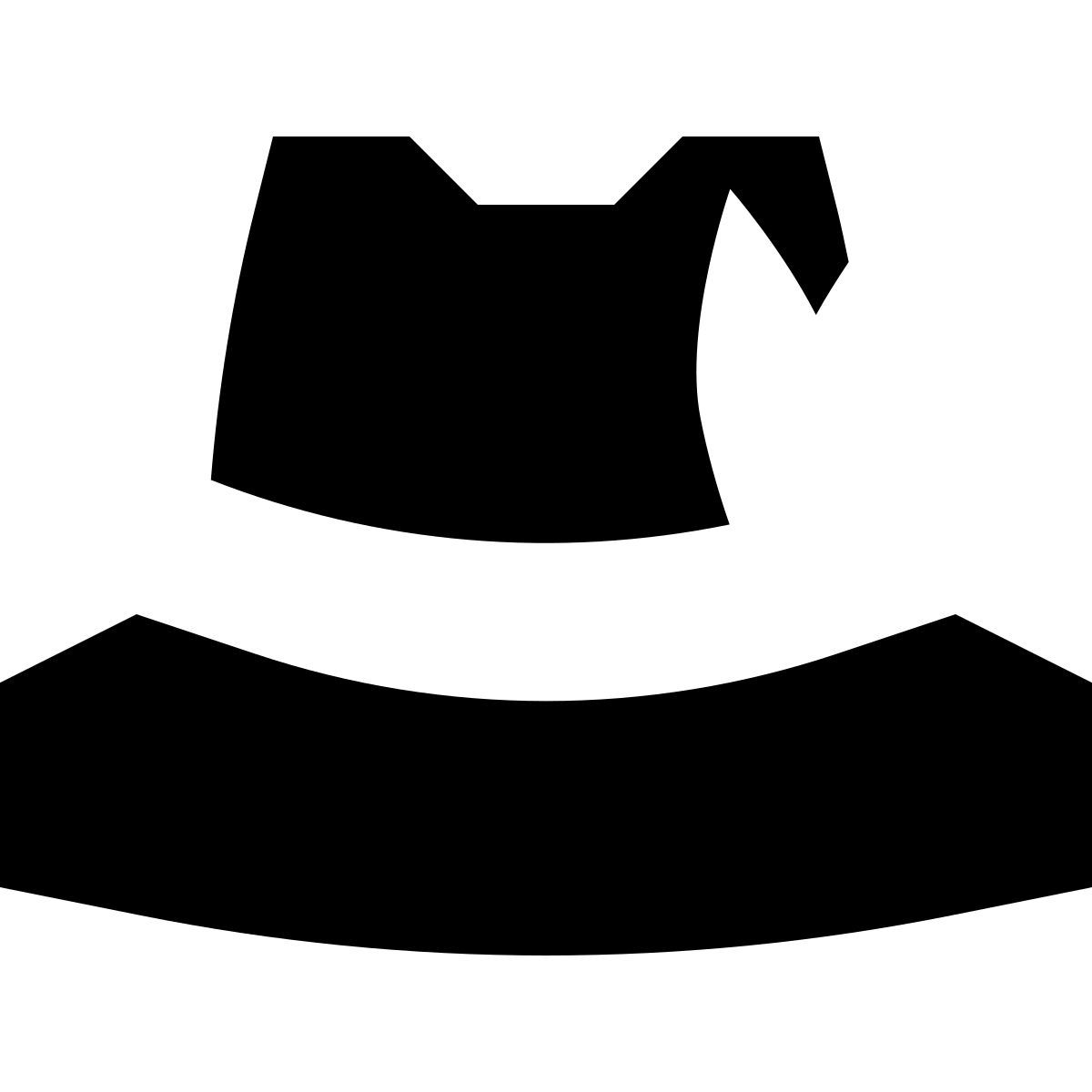 tiny glyph style ドイツの帽子 icon