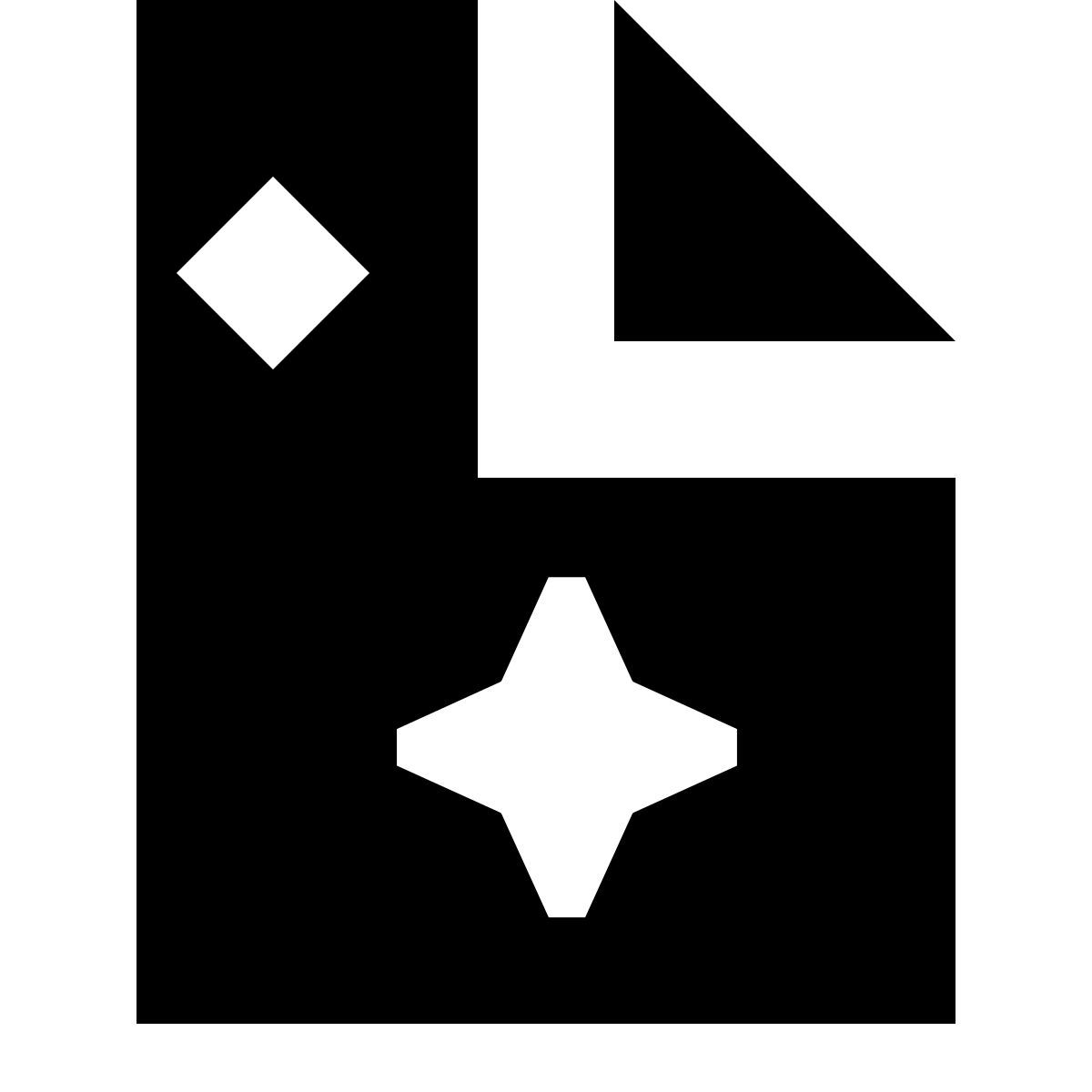 tiny glyph style glanzpapier icon
