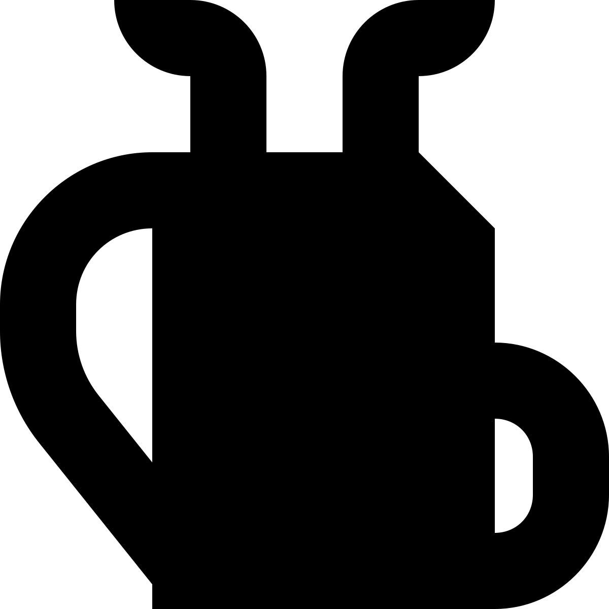 tiny glyph Stil golftasche Icon