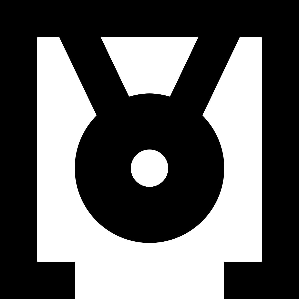 tiny glyph style gong icon