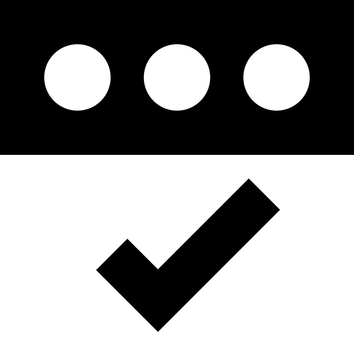 tiny glyph style 良いpinコード icon