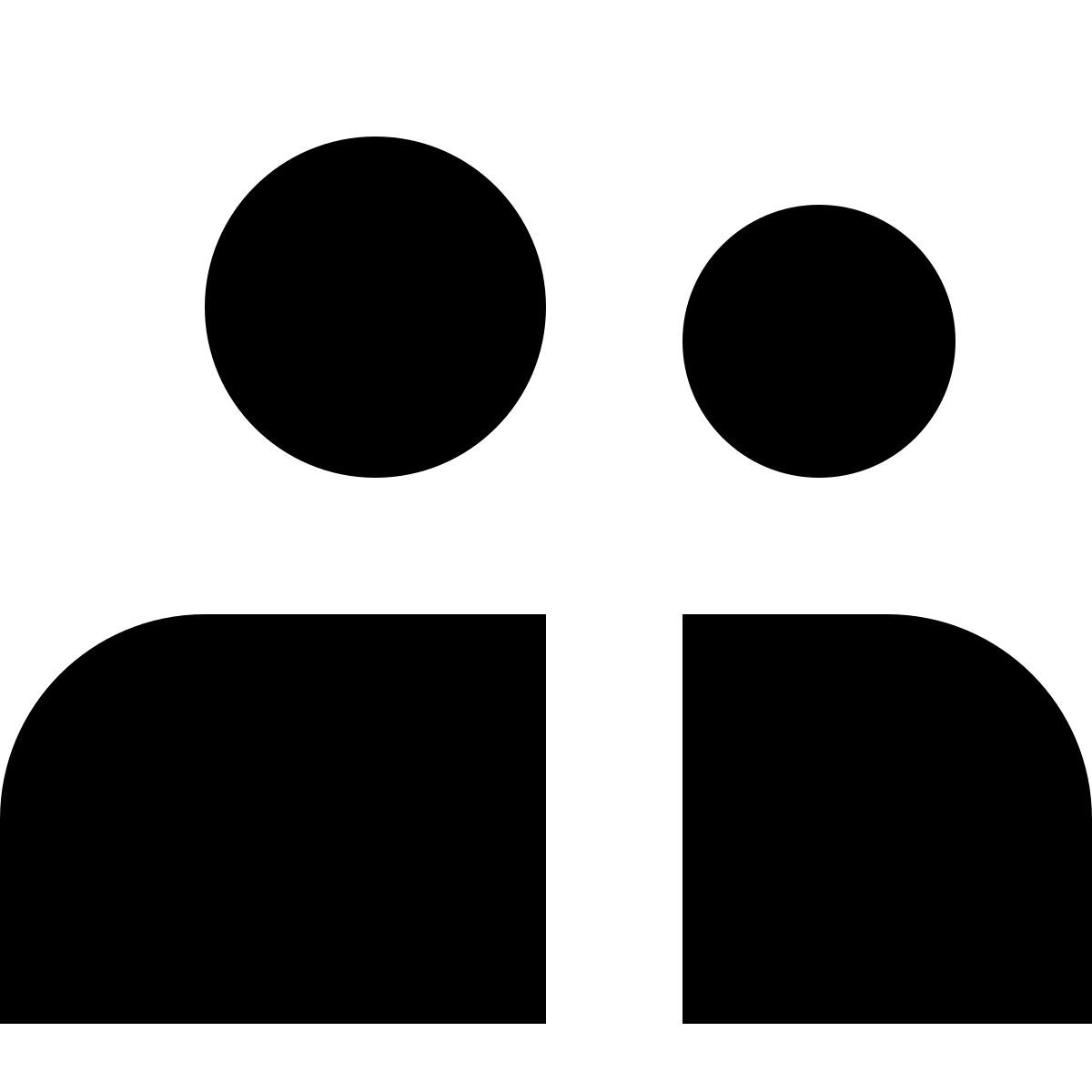 tiny glyph style users icon