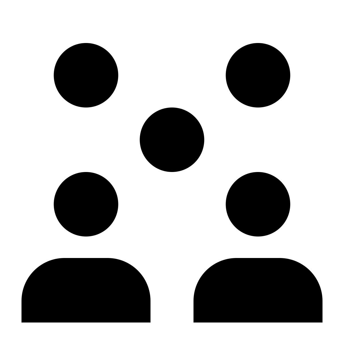 tiny glyph style groupe d'utilisateurs icon