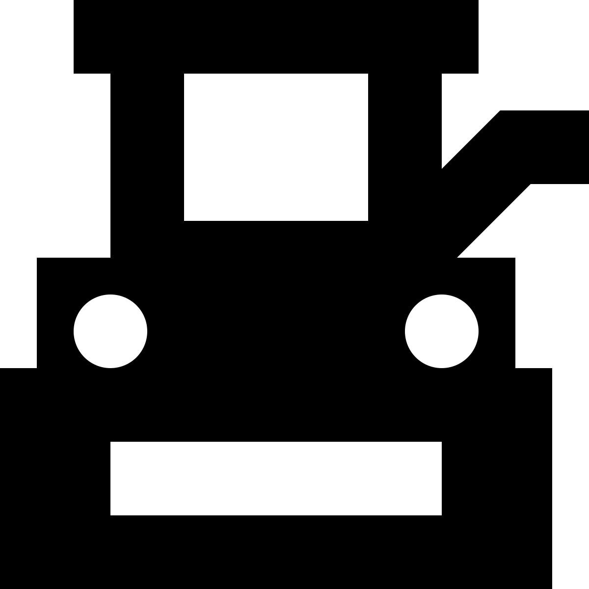tiny glyph style erntemaschine icon