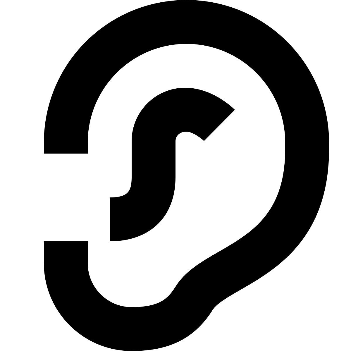 tiny glyph style 听力 icon