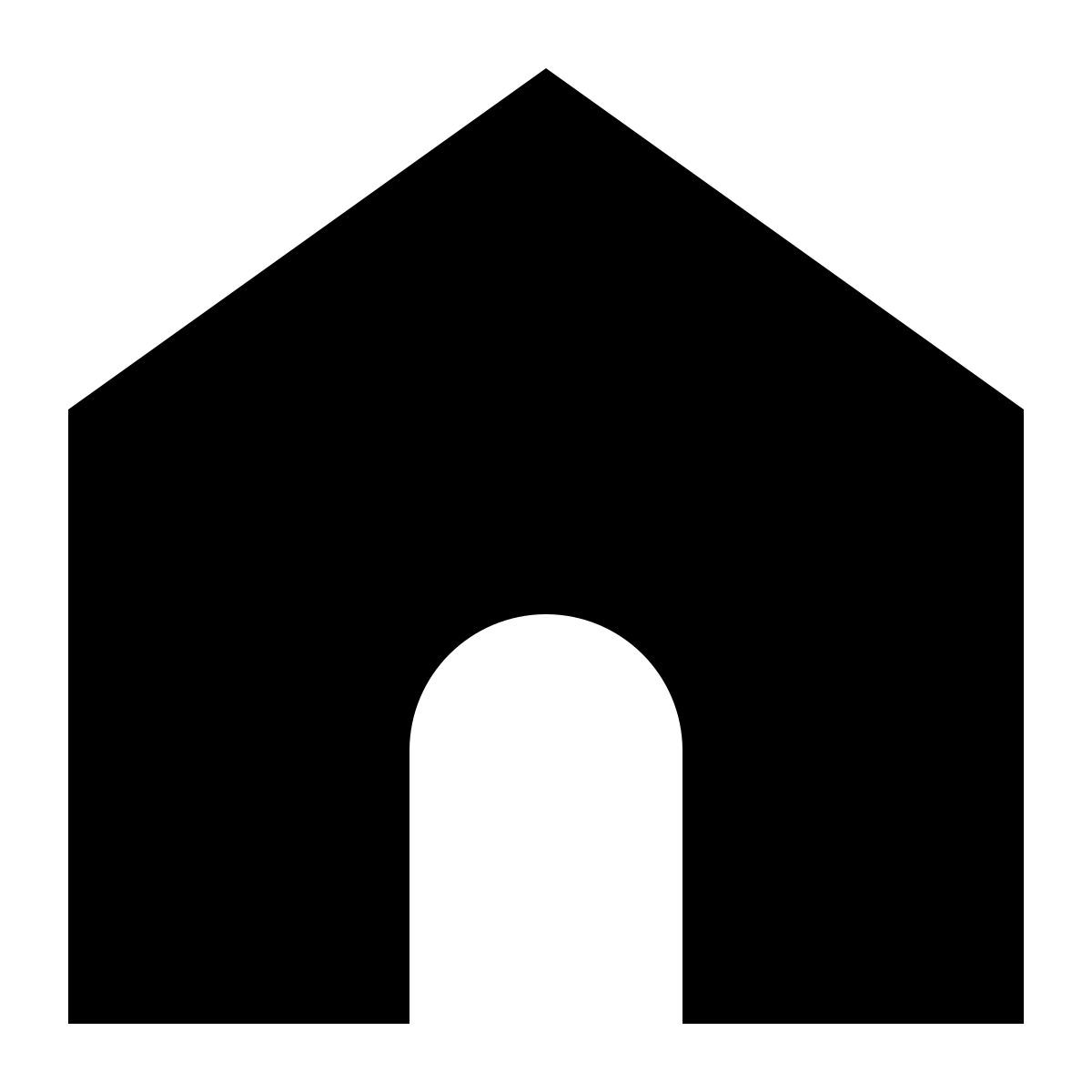 tiny glyph style 집 icon