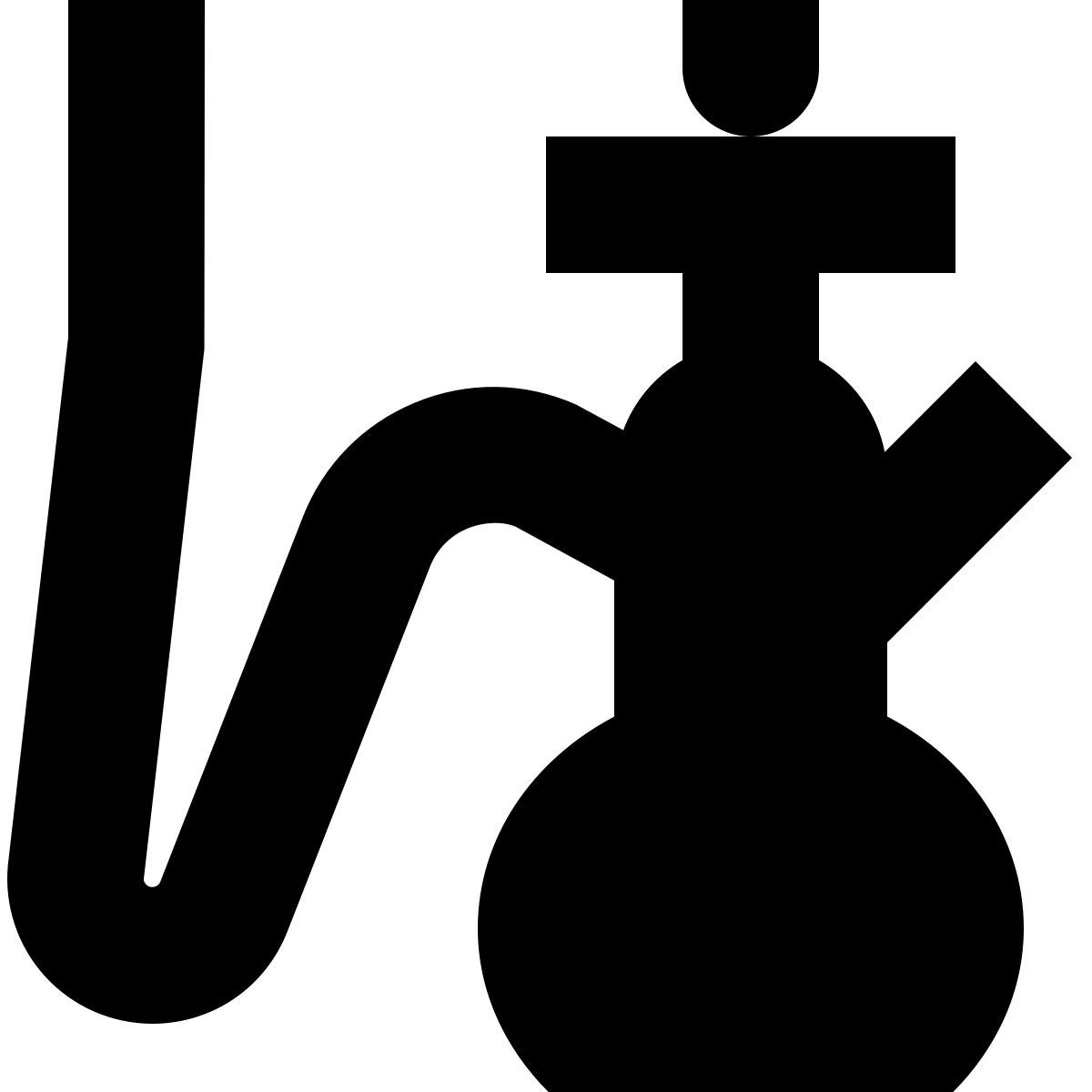 tiny glyph style wasserpfeife icon
