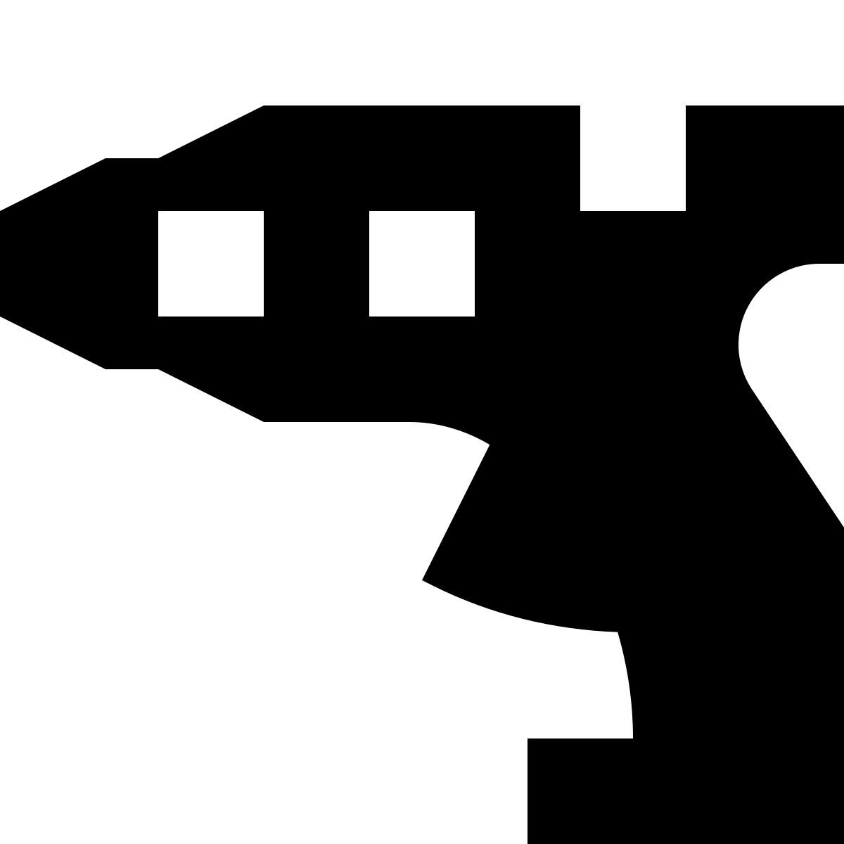tiny glyph style 热胶枪 icon
