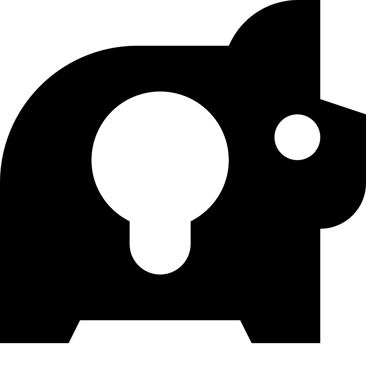 tiny glyph style banca delle idee icon