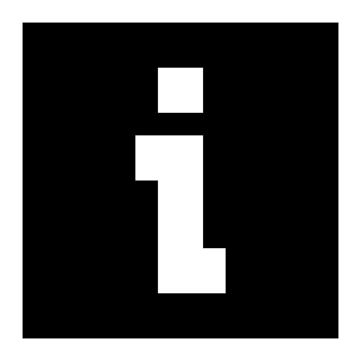 tiny glyph style インフォ icon