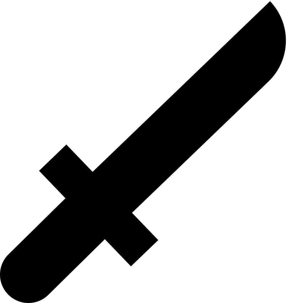 tiny glyph style katana icon