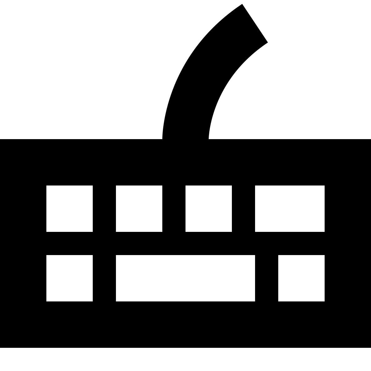 tiny glyph style teclado icon