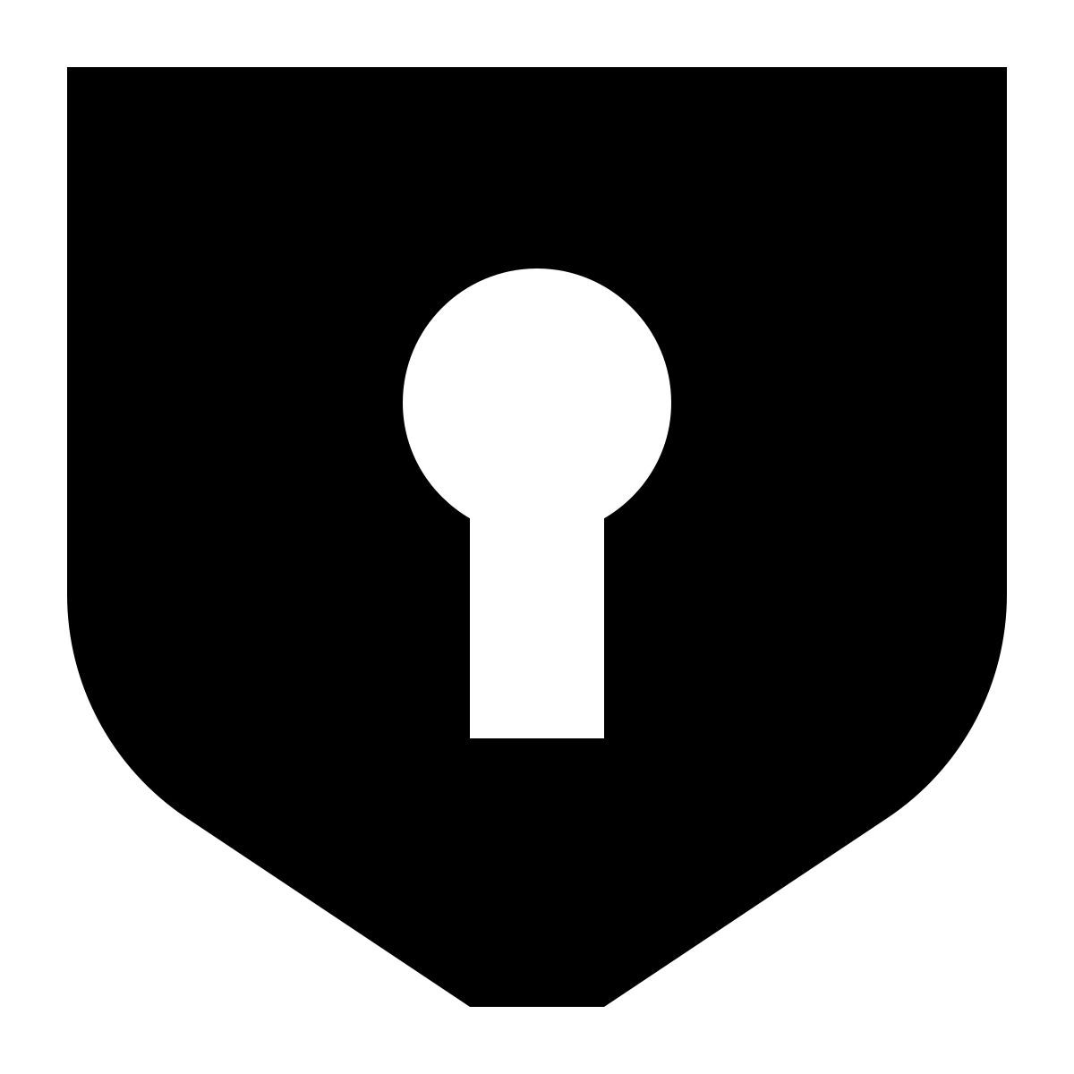 tiny glyph style seguridad icon