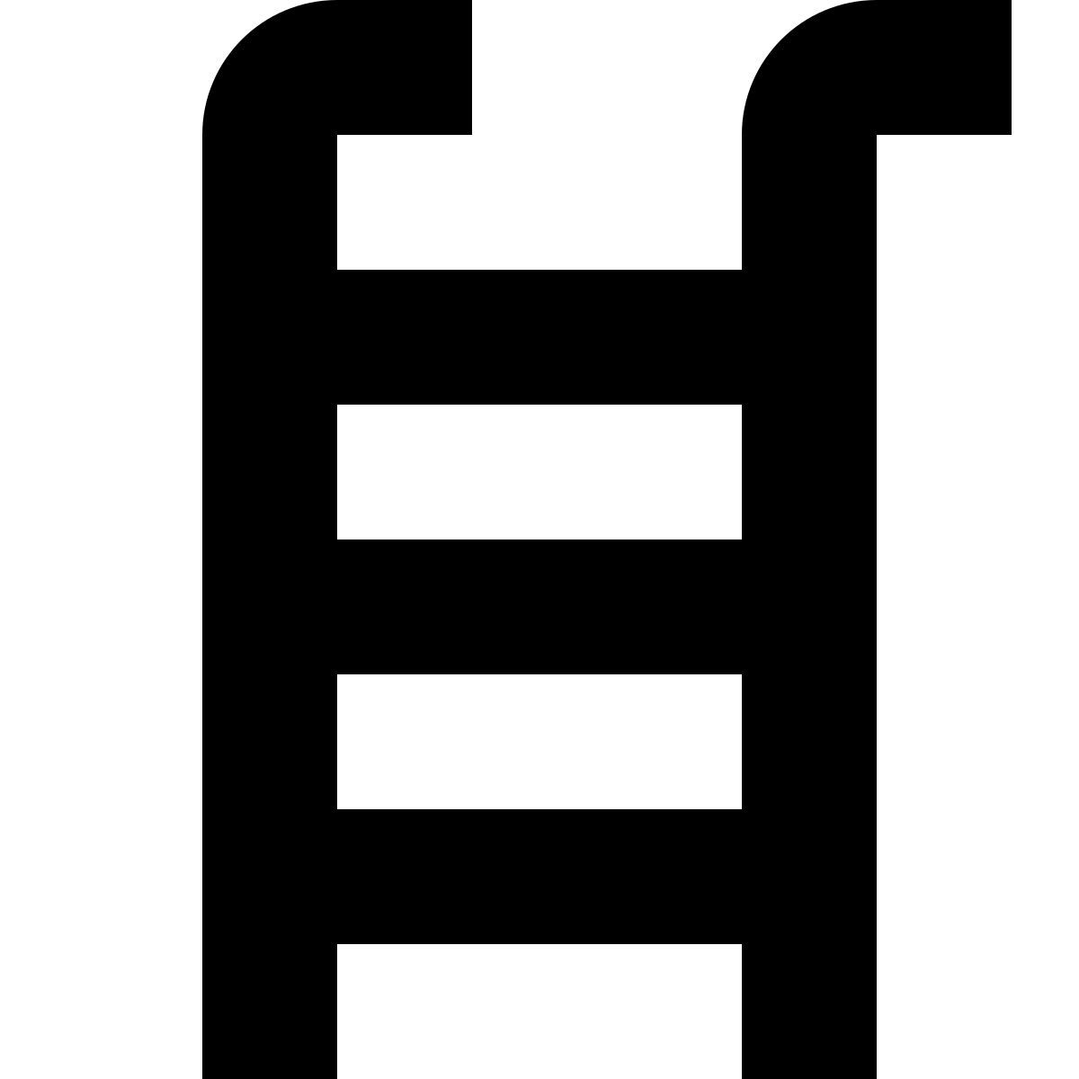 tiny glyph style ladder icon