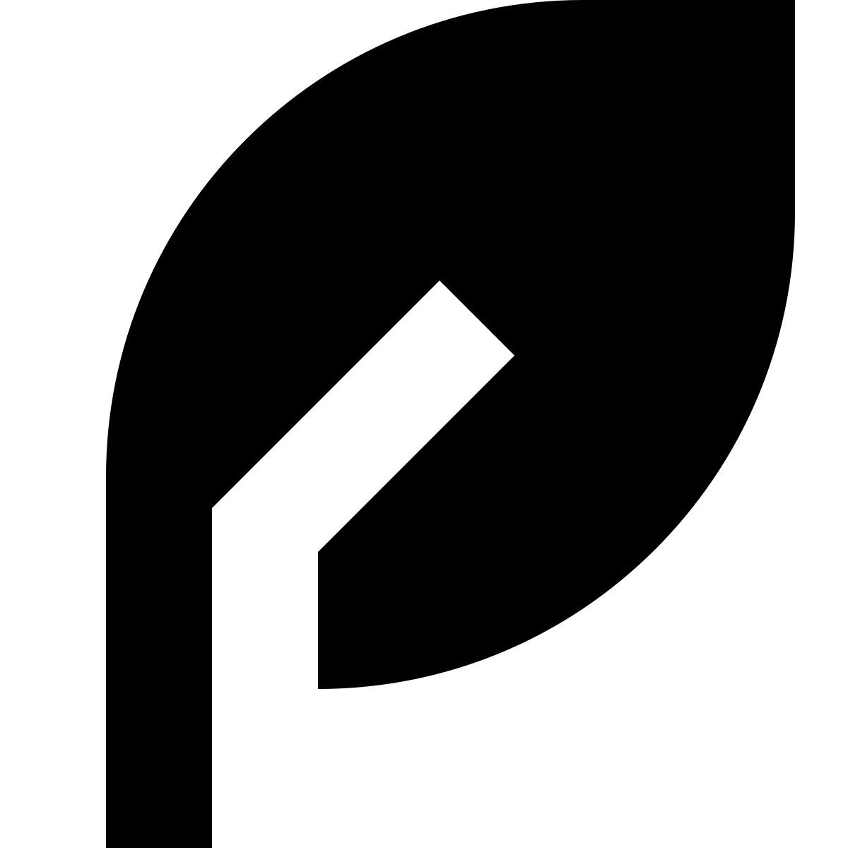 tiny glyph style 잎 icon