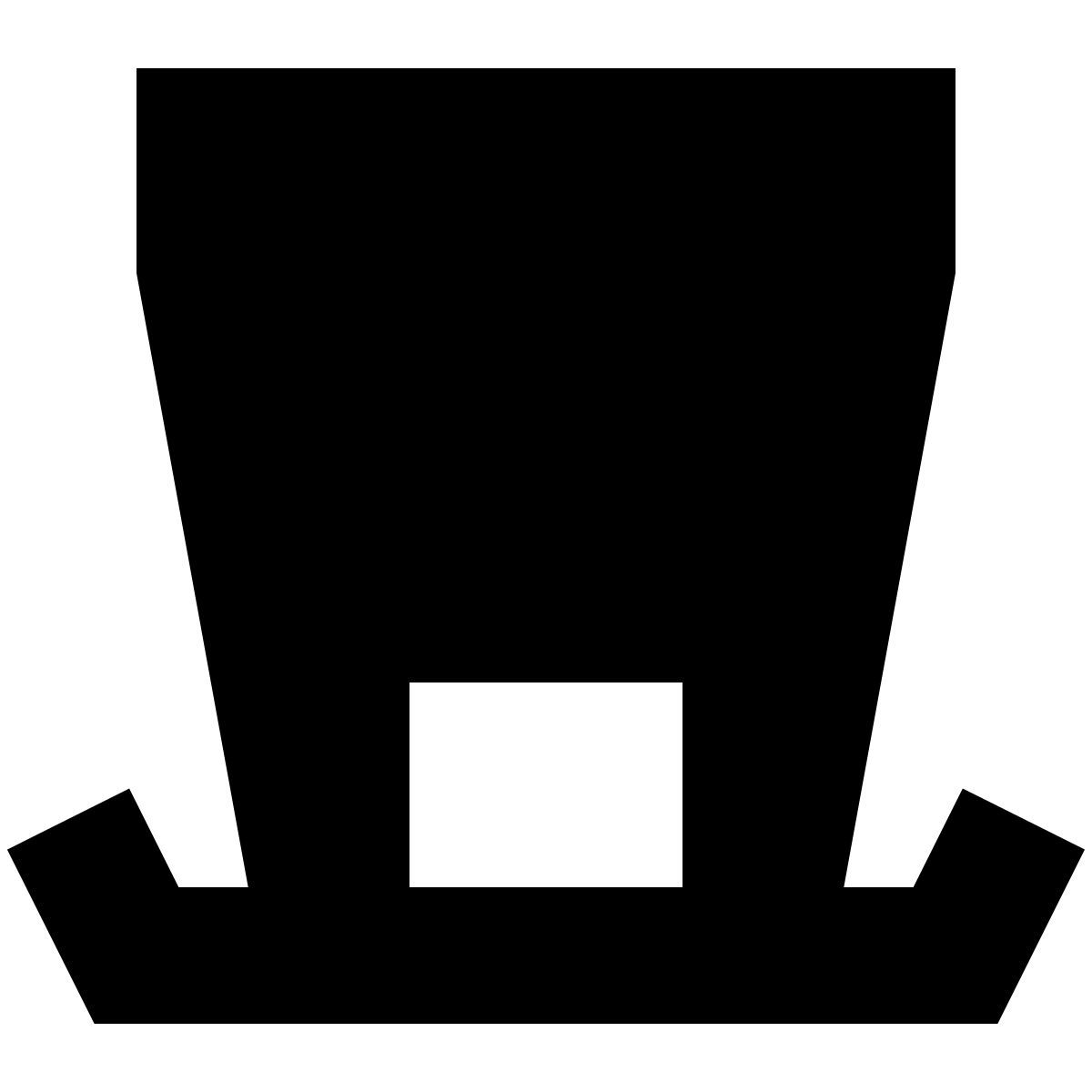 tiny glyph style cappello del leprechaun icon