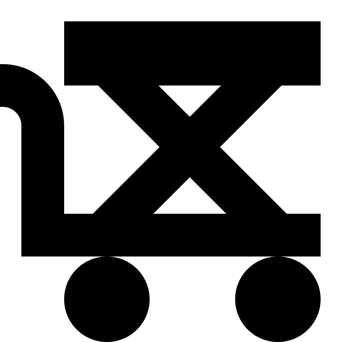 tiny glyph style carrinho aqui icon