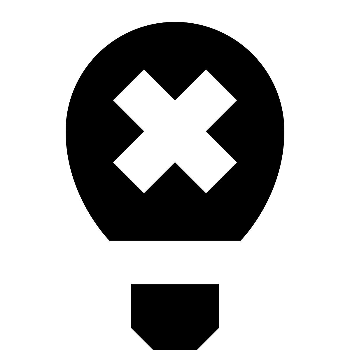 tiny glyph style light off icon