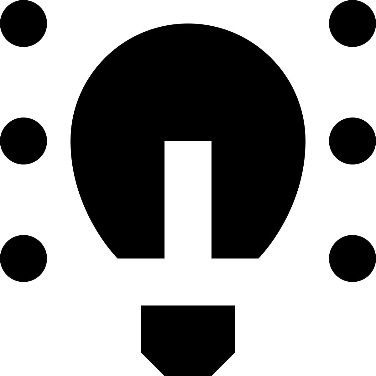 tiny glyph style luce accesa icon